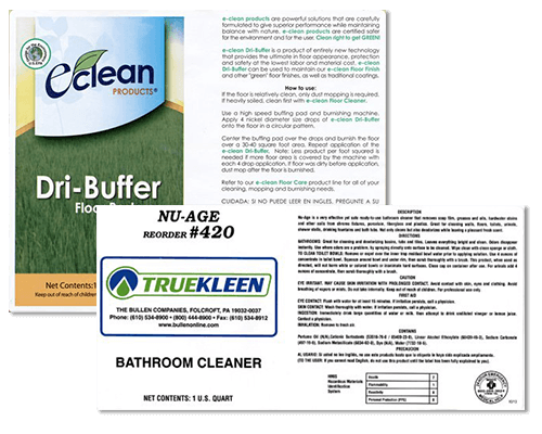 Examples of Chemical Labels by Apogee Industries