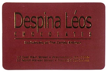 Chocolate label, created by Apogee