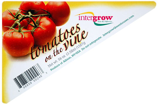 Tomatoes label, created by Apogee